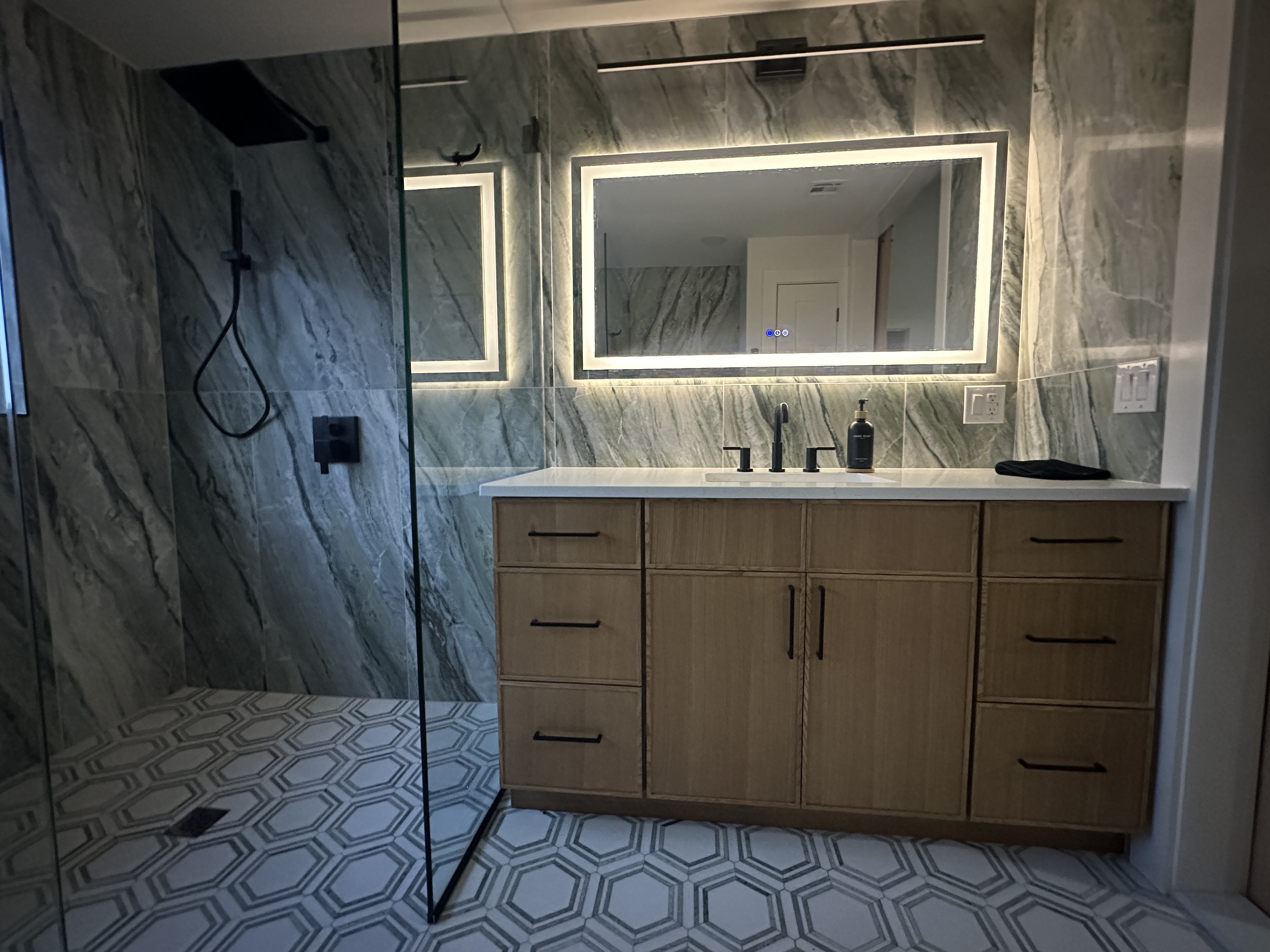 Bathroom remodel by Freedom Kitchens and Baths LLC